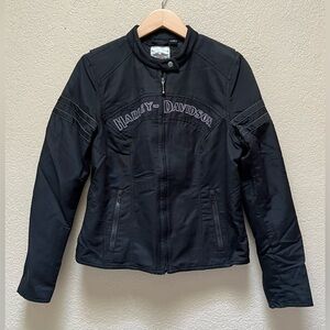 Harley Davidson Women’s Biker Zip Up Jacket Size M